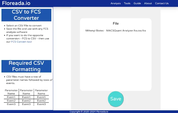 Floreada.io FCS Create Tool
