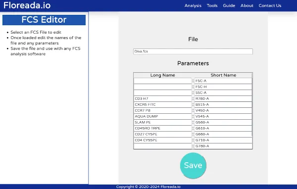 Floreada.io FCS Editor Tool